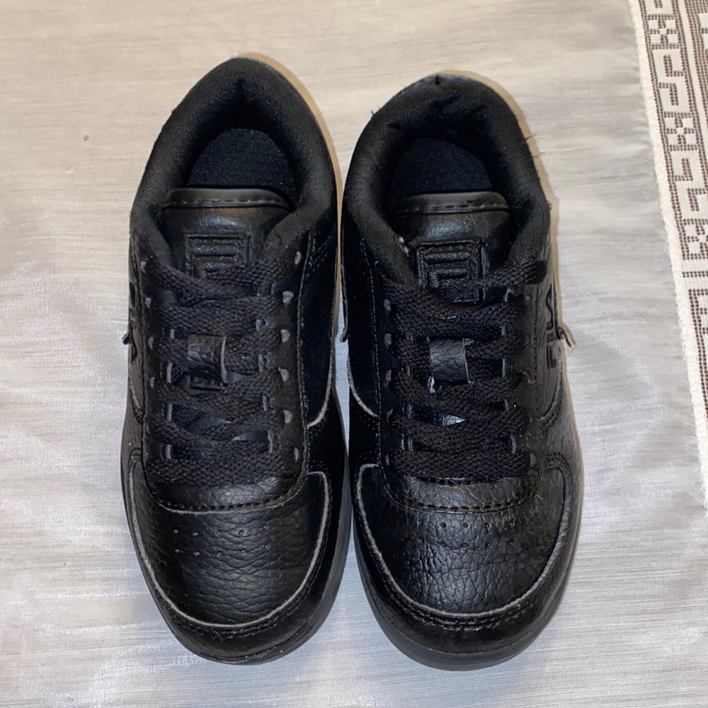 Fila black shoes for kids